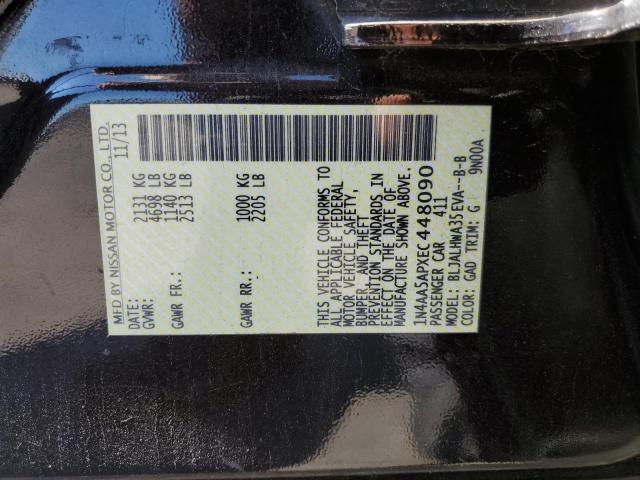 Photo 10 from auction – 2014 NISSAN MAXIMA S with VIN 1N4AA5APXEC448090