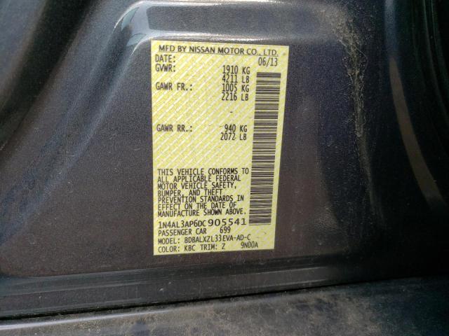 Photo 10 from auction – 2013 NISSAN ALTIMA 2.5 with VIN 1N4AL3AP6DC905541