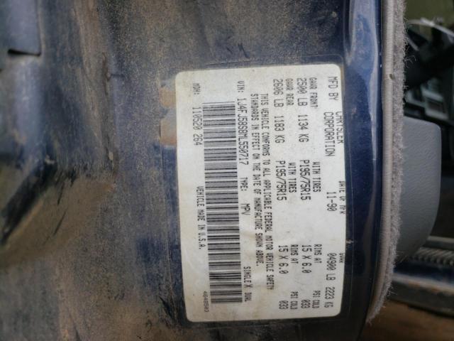 Photo 10 from auction – 1991 JEEP CHEEROKEE with VIN 1J4FJ58S8ML550717