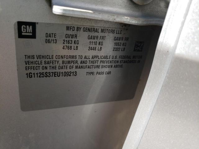 Photo 10 from auction – 2014 CHEVROLET IMPALA LT with VIN 1G1125S37EU109213