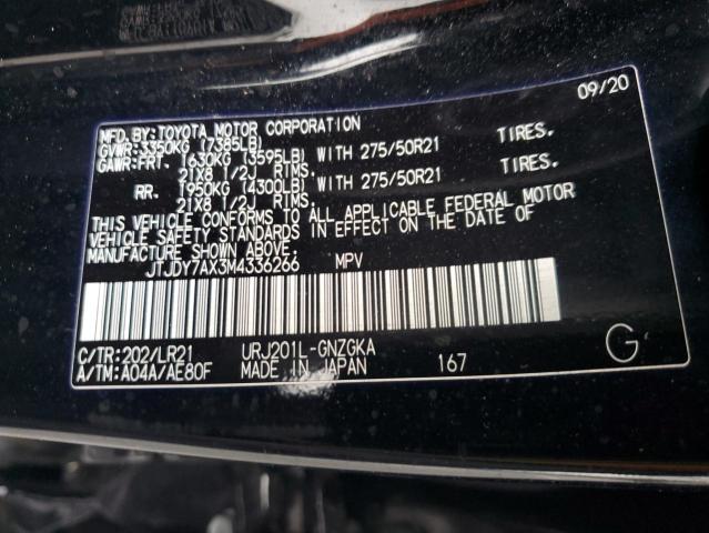 Photo 10 from auction – 2021 LEXUS LX 570 with VIN JTJDY7AX3M4336266