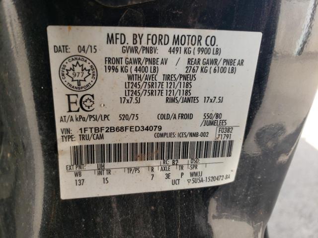 Photo 10 from auction – 2015 FORD F250 SUPER with VIN 1FTBF2B68FED34079