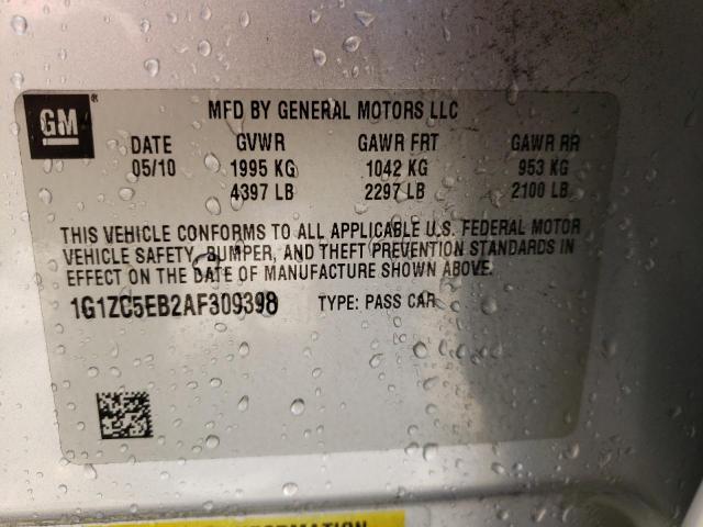 Photo 10 from auction – 2010 CHEVROLET MALIBU 1LT with VIN 1G1ZC5EB2AF309398