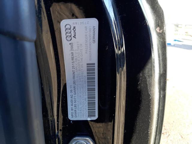 Photo 10 from auction – 2012 AUDI A5 PRESTIG with VIN WAUVFAFH0CN001001
