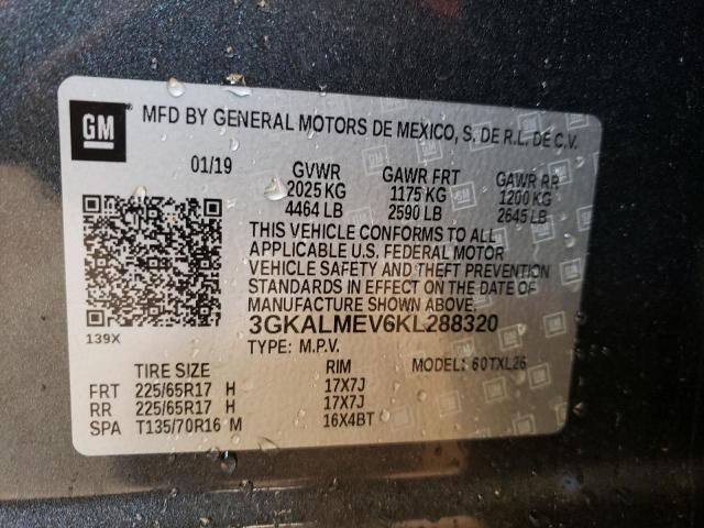 Photo 10 from auction – 2019 GMC TERRAIN SL with VIN 3GKALMEV6KL288320