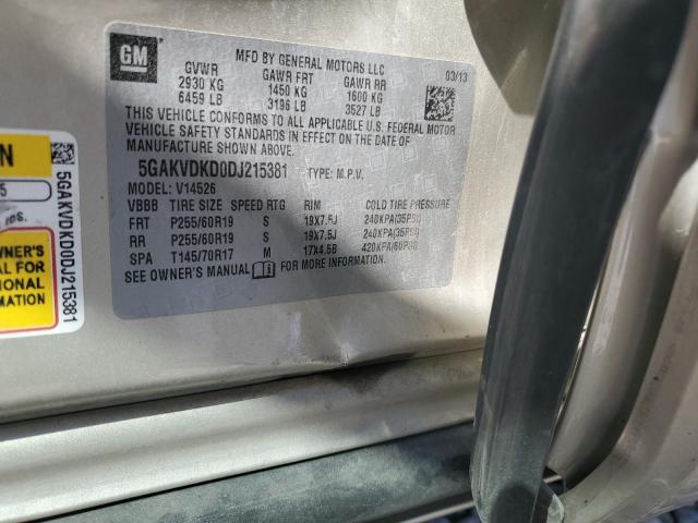 Photo 10 from auction – 2013 BUICK ENCLAVE with VIN 5GAKVDKD0DJ215381