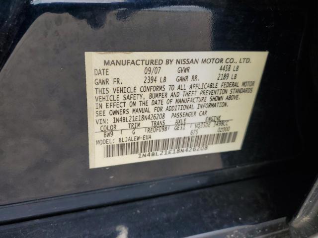 Photo 10 from auction – 2008 NISSAN ALTIMA 3.5 with VIN 1N4BL21E18N426208