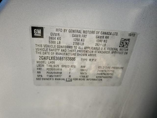 Photo 10 from auction – 2014 GMC TERRAIN SL with VIN 2GKFLXE36E6163686