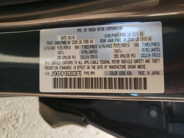 Zdjęcie 10 z aukcji – 2016 MAZDA CX-5 GT z VIN JM3KE4DY9G0803876
