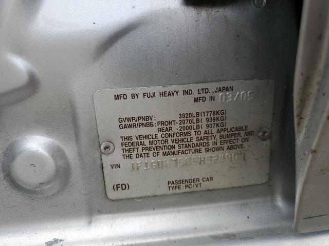 Photo 10 from auction – 2005 SUBARU IMPREZA with VIN JF1GD67585H524907