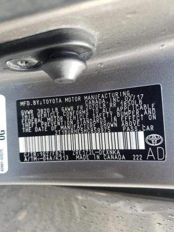 Photo 10 from auction – 2017 TOYOTA COROLLA L with VIN 2T1BURHE5HC859975