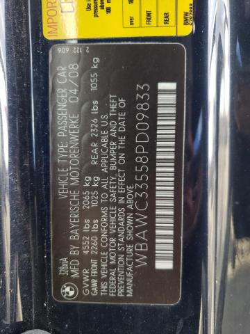 Photo 10 from auction – 2008 BMW 328 XI with VIN WBAWC33558PD09833