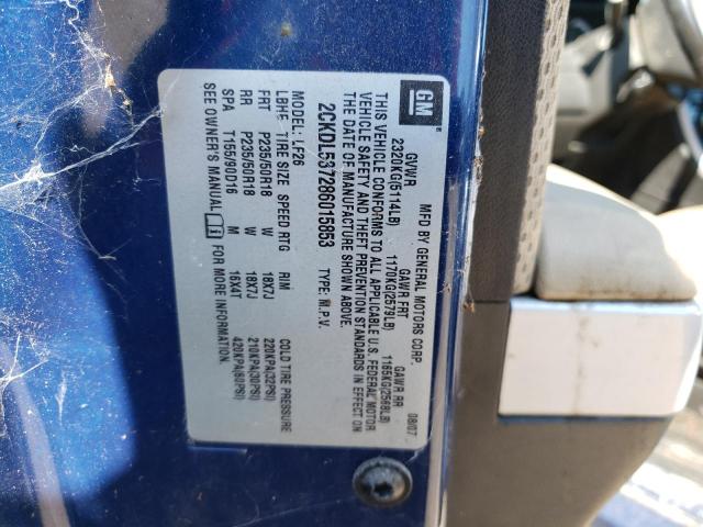 Photo 10 from auction – 2008 PONTIAC TORRENT with VIN 2CKDL537286015853