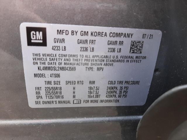 Photo 10 from auction – 2022 BUICK ENCORE GX with VIN KL4MMDSL2NB043569