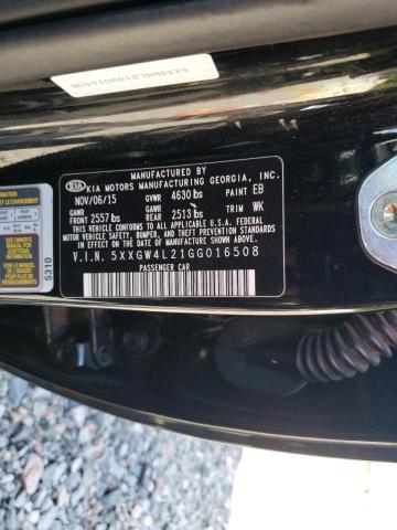 Photo 10 from auction – 2016 KIA OPTIMA SX with VIN 5XXGW4L21GG016508