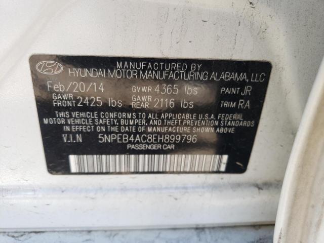 Photo 10 from auction – 2014 HYUNDAI SONATA GLS with VIN 5NPEB4AC8EH899796
