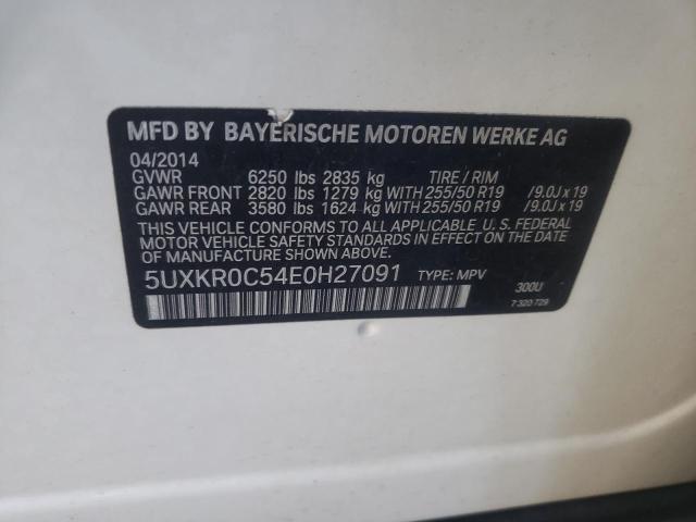 Photo 10 from auction – 2014 BMW X5 XDRIVE3 with VIN 5UXKR0C54E0H27091