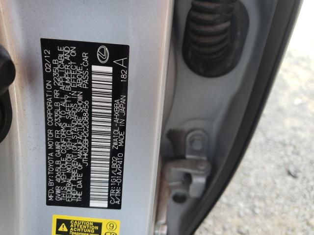 Photo 10 from auction – 2012 LEXUS CT 200 with VIN JTHKD5BH2C2088456