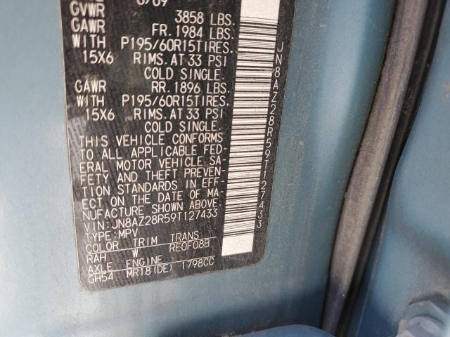 Photo 10 from auction – 2009 NISSAN CUBE BASE with VIN JN8AZ28R59T127433