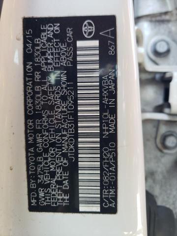 Photo 10 from auction – 2015 TOYOTA PRIUS C with VIN JTDKDTB31F1095211