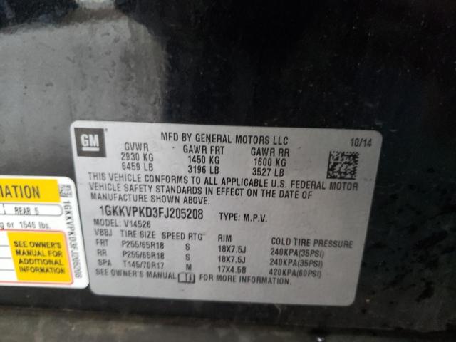 Photo 10 from auction – 2015 GMC ACADIA SLE with VIN 1GKKVPKD3FJ205208