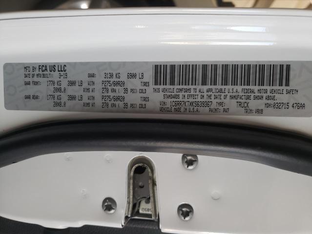 Photo 10 from auction – 2019 RAM 1500 CLASS with VIN 1C6RR7KTXKS639367