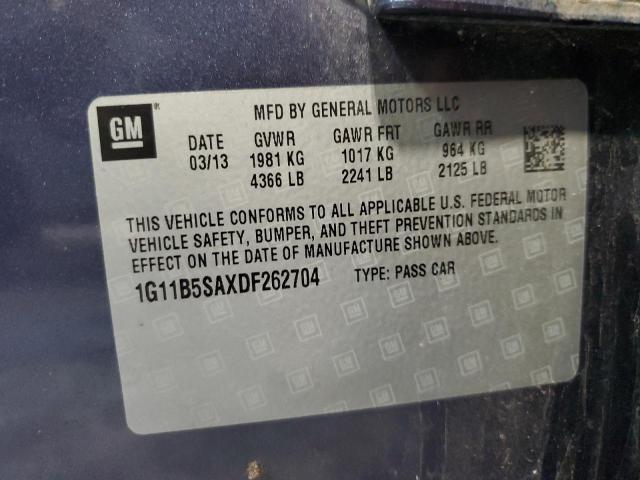 Photo 10 from auction – 2013 CHEVROLET MALIBU LS with VIN 1G11B5SAXDF262704
