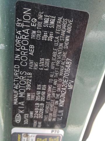 Foto 10 de la subasta – 2014 KIA SOUL con VIN KNDJN2A20E7016487