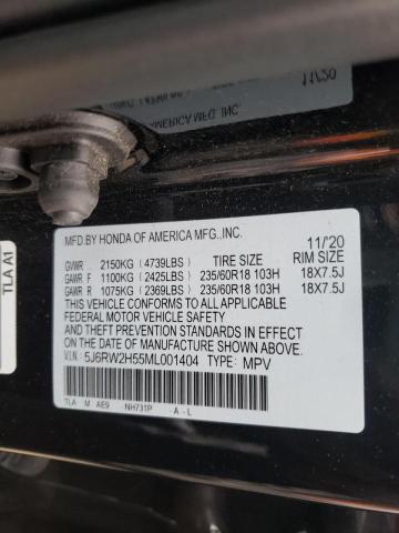 Photo 10 from auction – 2021 HONDA CR-V EX with VIN 5J6RW2H55ML001404