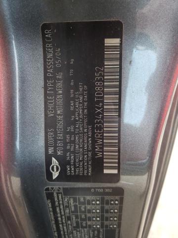 Photo 10 from auction – 2004 MINI COOPER S with VIN WMWRE334X4TD88352