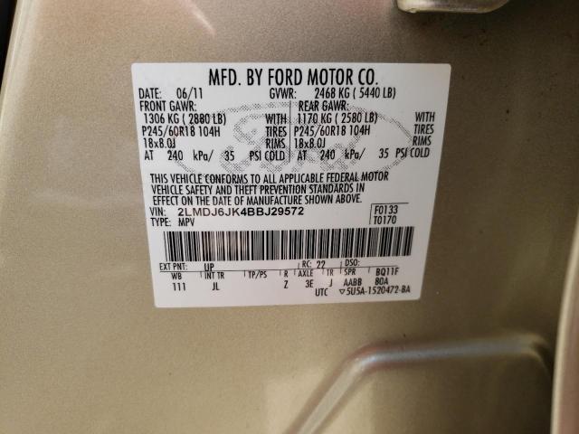 Photo 10 from auction – 2011 LINCOLN MKX with VIN 2LMDJ6JK4BBJ29572