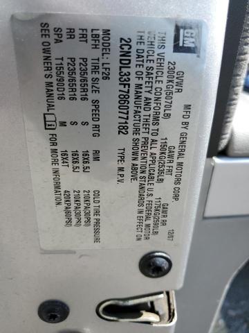 Photo 10 from auction – 2008 CHEVROLET EQUINOX LT with VIN 2CNDL33F786077182