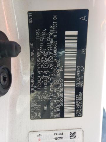 Photo 10 from auction – 2011 TOYOTA SIENNA LE with VIN 5TDKK3DC1BS126151