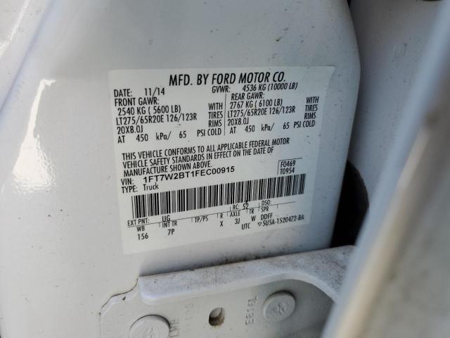 Photo 10 from auction – 2015 FORD F250 SUPER with VIN 1FT7W2BT1FEC00915