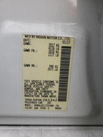 Photo 10 from auction – 2017 NISSAN ALTIMA 2.5 with VIN 1N4AL3AP1HC265342