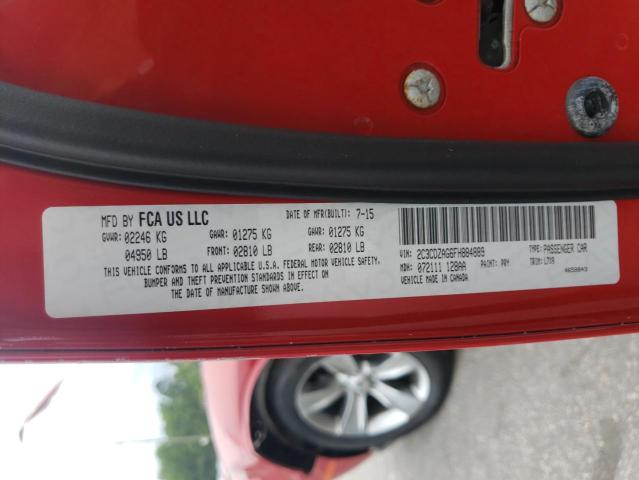 Photo 10 from auction – 2015 DODGE CHALLENGER with VIN 2C3CDZAG6FH884889