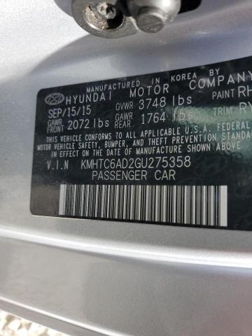 Photo 10 from auction – 2016 HYUNDAI VELOSTER with VIN KMHTC6AD2GU275358