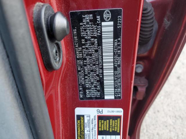 Photo 10 from auction – 2017 TOYOTA CAMRY LE with VIN 4T1BF1FK3HU656053