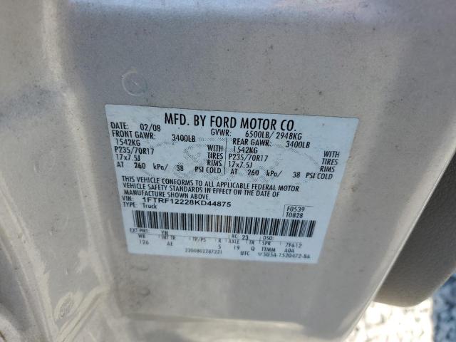 Photo 10 from auction – 2008 FORD F150 with VIN 1FTRF12228KD44875