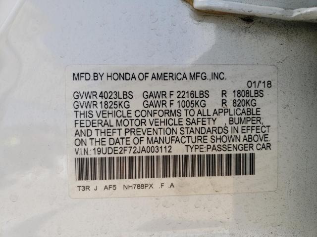 Photo 10 from auction – 2018 ACURA ILX PREMIU with VIN 19UDE2F72JA003112