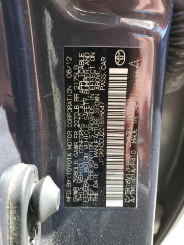Photo 10 from auction – 2012 TOYOTA PRIUS with VIN JTDKN3DU2C1598647