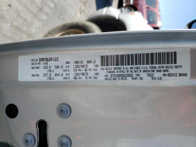 Photo 10 from auction – 2008 DODGE RAM 2500 S with VIN 3D7KS28A58G239522