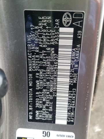 Photo 10 from auction – 2017 TOYOTA COROLLA L with VIN 2T1BURHEXHC946237