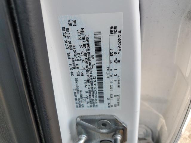 Photo 10 from auction – 2016 FORD ESCAPE SE with VIN 1FMCU0GXXGUA74352