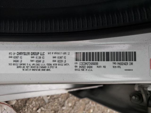 Photo 10 from auction – 2012 CHRYSLER 200 LX with VIN 1C3CCBAG7CN268289