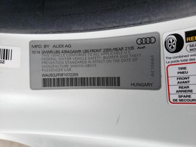 Photo 10 from auction – 2015 AUDI A3 with VIN WAU5CLFF0F1072259