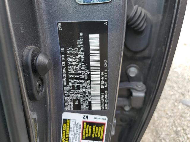 Photo 10 from auction – 2009 TOYOTA VENZA with VIN 4T3BK11A99U009000