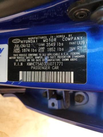 Photo 10 from auction – 2013 HYUNDAI ACCENT with VIN KMHCT5AE0DU071771