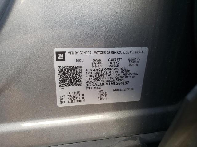 Photo 10 from auction – 2021 GMC TERRAIN SL with VIN 3GKALMEV1ML364187