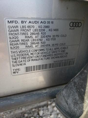 Zdjęcie 10 z aukcji – 2017 AUDI Q7 PRESTIG z VIN WA1VABF78HD017971